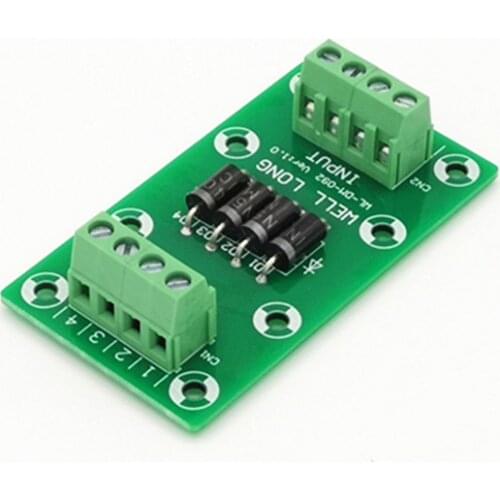 4 Channel Diode Protection Terminal Block IN5408 3A/1000V Diode Terminal Block