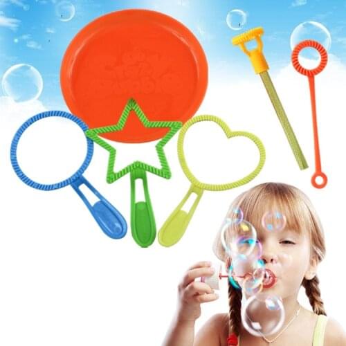 6pcs/lot Blowing Bubble Soap Tools toy Bubble Sticks Set Outdoor Bubble toys for children