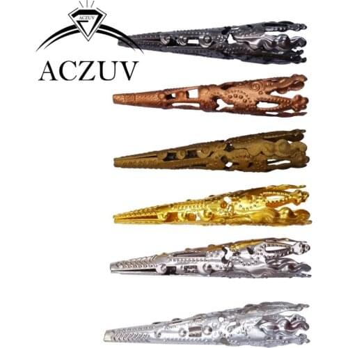 8x41mm Horn Shape Bead Caps For Jewelry Making DIY Findings Accessories Gold/Silver/Rhodium/Bronze/Black