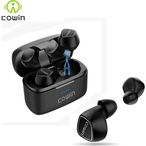 Cowin KY02 Bluetooth Wireless Headphones with Microphone TWS Sports Waterproof Handsfree Bluetooth Earphones 5.0 Headset Earbuds
