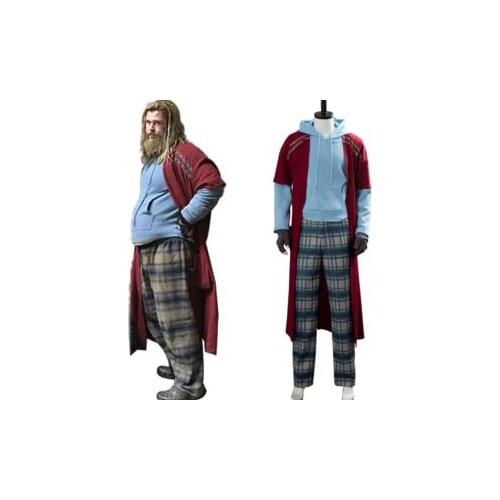 Fast Shipping Avengers Endgame Fat Thor Cosplay Costume Outfit