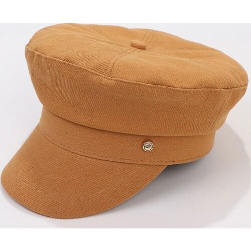 Fibonacci Military Hats For Women Fashion Octagonal Hat Casual Ladies Beret Caps Flat Top Sailor Hat Outdoor Travel Cadet Cap