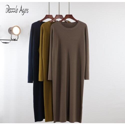 Модные трикотажные платья Dazzle Ages China At AliExpress