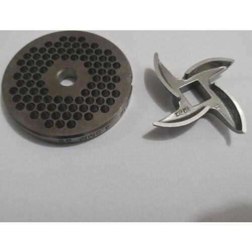 Stainless steel meat grinder parts meat hole plate and blade #12 69mm 4.5MM