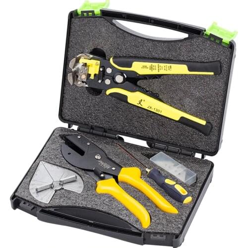 Hand Tool Set General Household Repair Hand Tool Kit Universal Angle Cutter Mitre Shear Scissors Terminals Wire Stripper Tools