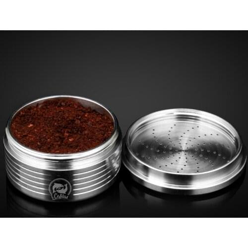 Stainless Steel Coffee Machine Capsule Cup For Lavazza Point W/ Spoon Brush Kit