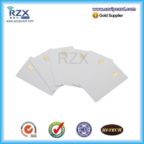 New arrival 200PCS pre-printing plastic blank card with FM24C02 chip, contact blank card