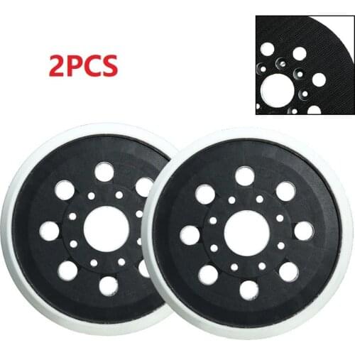 2pcs For Bosch Backing Pad 5inch/125mm 8 Holes Sanding Pad Hook And Loop GEX125-1AE PEX220 PEX 220AE Electric Polishing Disc