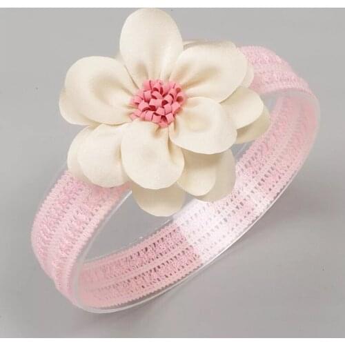 New Baby Girl Headbands Cotton linen Flower Newborn Turban Headband Infant Elastic Hairbands Boutique Baby Girl Hair Accessories