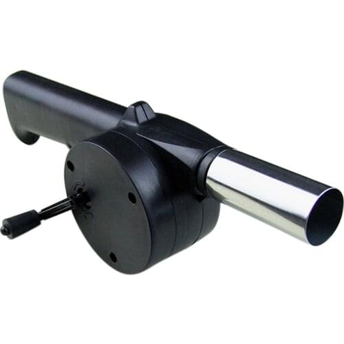 Outdoor Camping Picnic Manual Hand Crank Air Fan Blower Stainless Steel blower BBQ Cooking Fan Barbecue Power Tool Accessories