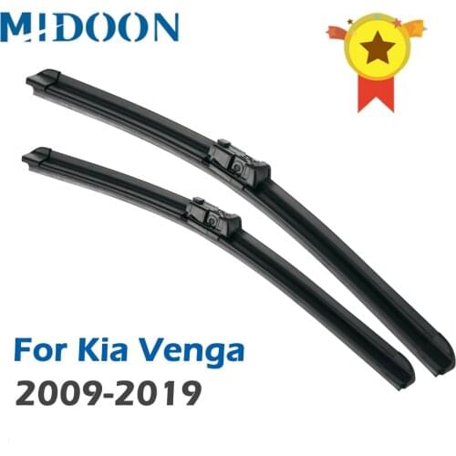 MIDOON Wiper Front Wiper Blades For Kia Venga 2009 - 2019 Windshield Windscreen Front Window 26"+14"