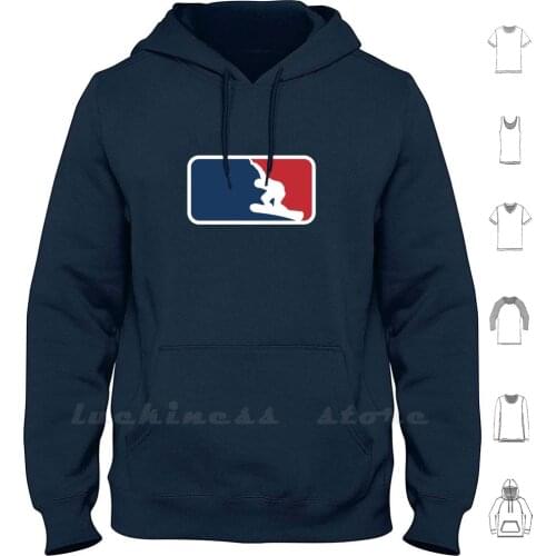 Snowboard Hoodie Long Sleeve Baseball Major League Leagues Football Usa United States Flight America Sport Winter