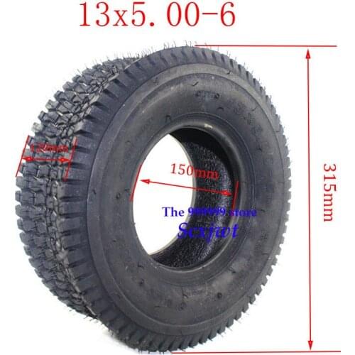 High Quality 13x5.00-6 Inch Tubeless Tire for ATV QUAD Bike Gokart Scooter Mini Buggy Mower Snow Plow Motorcycles Part