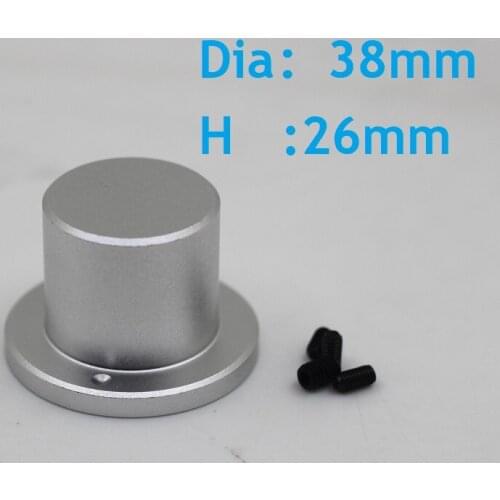 All Aluminum Knob 38X26 Amplify Chassis Accesory Silver Switch