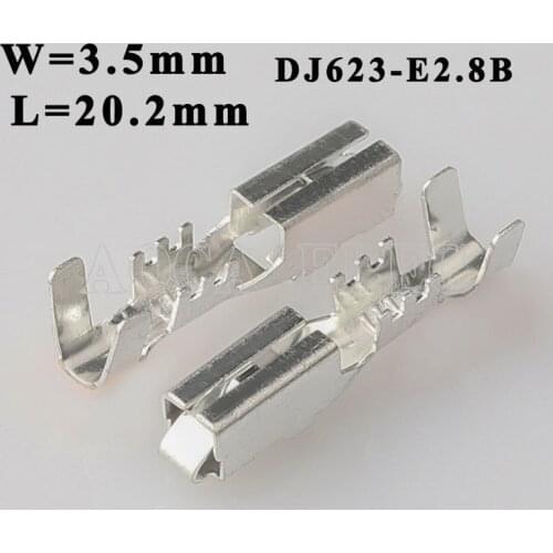 1000PCS DJ623-E2.8B Male Connector Cable Terminal Connector Terminal Crimp Terminal Electrical Auto Connectors Female Terminals