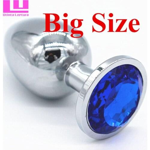 Big Size Stainless Steel Metal Anal Plug Booty Beads, Metal Anal Toys Butt Plug, Adult Products Anal Sex Toy For Women and Man