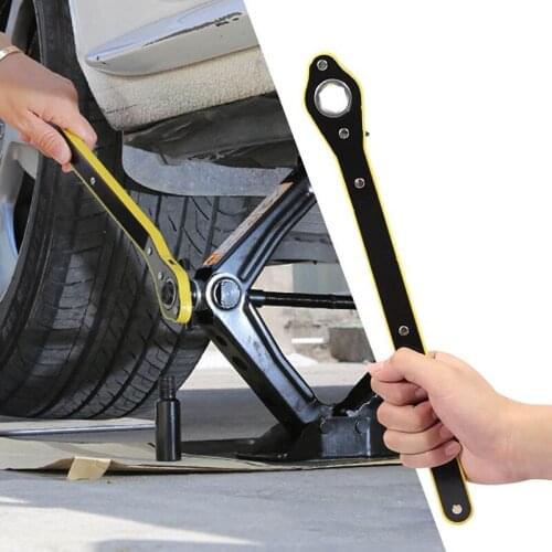 Car Labor-Saving Jack Ratchet Wrench Scissor Jack Garage Tire Wheel Lug Wrench Handle Wrench Auto Maintenance Supplies Tools