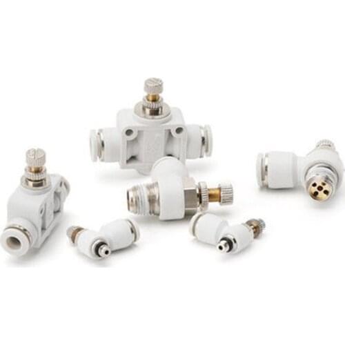 White SA pneumatic connector pipe connector air quick connector water propulsion hose connector 4mm 6mm 8mm 12mm 14mm