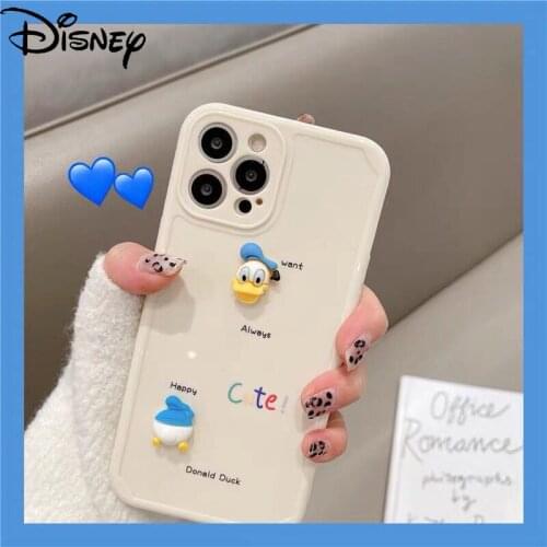 Disney Donald Duck for IPhone 7/8P/X/XR/XS/XSMAX/11/12Pro/12mini Simple Three-dimensional Creative Mobile Phone Case