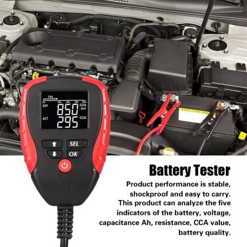 AE310 Digital 12V Car Battery Tester CCA Mode Automotive Battery Load Tester Analyzer Automobile Vehicle Battery Diagnostic Tool