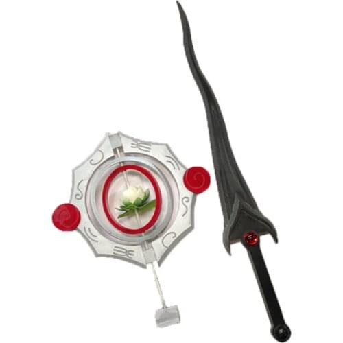 Game King Of Glory Ming Shiyin cosplay weapons props for Halloween Party Masquerade Anime Shows Amine Fans Collection Fans Gift