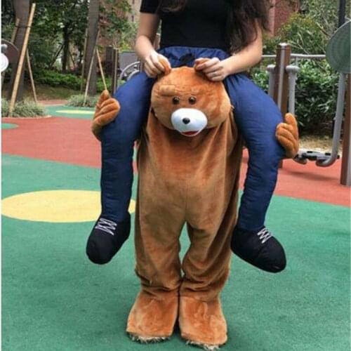 Ride on Teddy Bear Mascot Costume Cosplay Party Game Outfits Clothing Advertising Carnival Halloween Xmas Easter Festival Adult