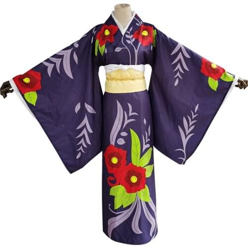 Anime Demon Slayer Blade Kimono Cosplay Magical Pearl World Full Costume Mens and Womens Kimono Halloween Custom Uniforms