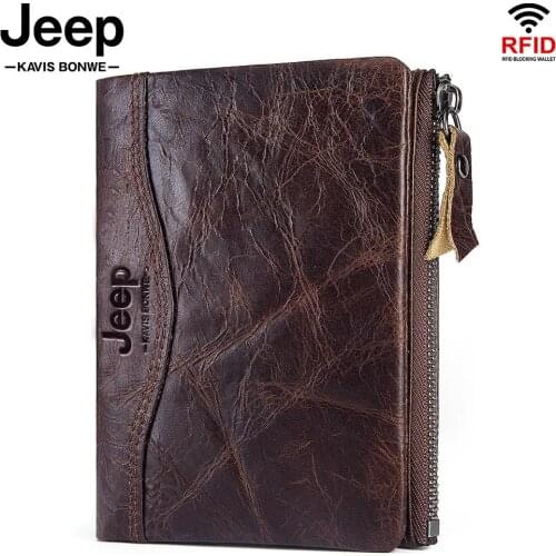 Hot Sale Genuine Leather Wallets Men Short Coin Purse Male Vintage Small Card Holder For Clamp Quality Designer Money Bag Soft