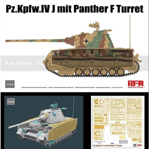 [Ryefield Model] RFM RM-5068 1/35 Pz.Kpfw.IV J mit Panther F Turret