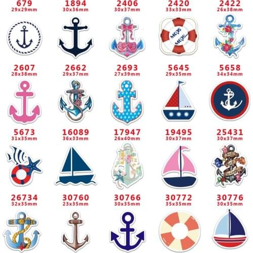 2020 new arrival Free shipping 30 pcs/package printed resin planar flat-back resins for Hair Bow Decoration PR679