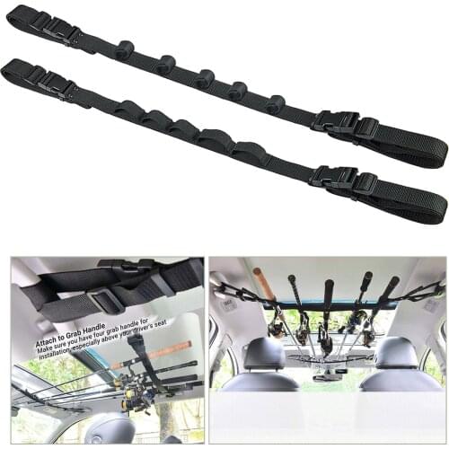 Durable Vehicle Fishing Rod Holder Cars Rack Belt Strap Rod Saver Carrier