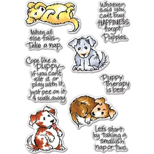 Puppy Therapy Dog Animals Clear Stamps Handmake Cards Transparent Stempels Silicone Seal For DIY ScrapbookingNew 2020 Stamp