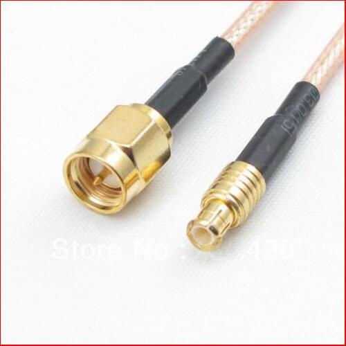 10pcs/lot MCX male to SMA male plug RF Antenna Wifi Pigtail Jumper RG316 Cable 50cm 20inch GPS coaxial