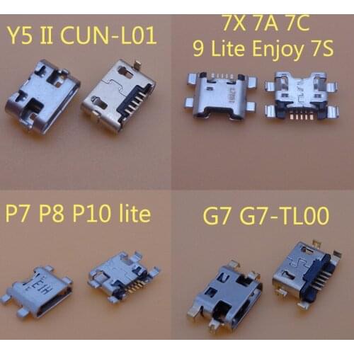 20-50pcs USB Charging Port Plug Dock Connector Socket For Huawei 5 II CUN-L01 G7 G7-TL00 P7 P8 LITE(2017) PLAY 5C MAIMANG 6