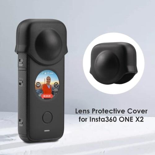 Silicone Lens Cap Camera Cover Shell Camera Accessory Protective Cover for Insta360 ONE X2 Scratch-Proof Protector