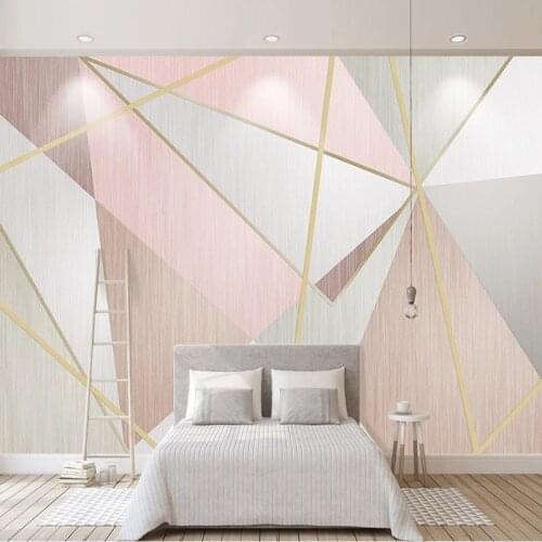 Modern 3D Wallpaper Fashion Geometric Triangle Photo Wall Murals Living Room TV Sofa Bedroom Home Decor Abstract Art Wallpapers