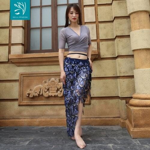 Belly dance top or pants loose shirt long-sleeved trousers practice clothes Oriental dance costumes costumes women