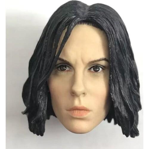1/6 Kate Beckinsale Underworld Selene Head Sculpt BROWN eyes for PALE 12'' body Action figure toys
