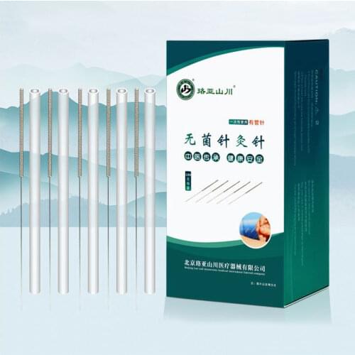 1000pieces disposable Sterile acupuncture needle with tube one needle with one guide tube Acupuncture Needle Disposable Needle