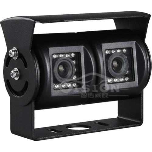 3.6MM Dual Lens AHD 1.3MP HD Camera Free Shipping Outdoor Metal Waterproof 4 Pin Aviation CCTV Surveillance Camera For Vehicle