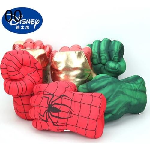 33CM Disney Marvel the avengers Endgame Incredible Superheroes Figure Spider Man Hulks Toys Iron Man boxing Gloves Boys Gifts