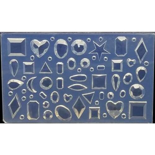 3D Carving Silicone Mold Nail Stamping Camellia/Shell/Bow Tie/Star Diamond Pattern DIY UV Gel Acrylic Crystal Nails Template