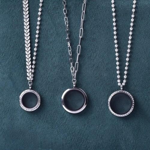 5Pcs /lot Romantic Crystal Round Memory Glass Locket Wheat Ear Leaf Pearl Clavicle Necklace Women ChokerWedding Gift Jewelry