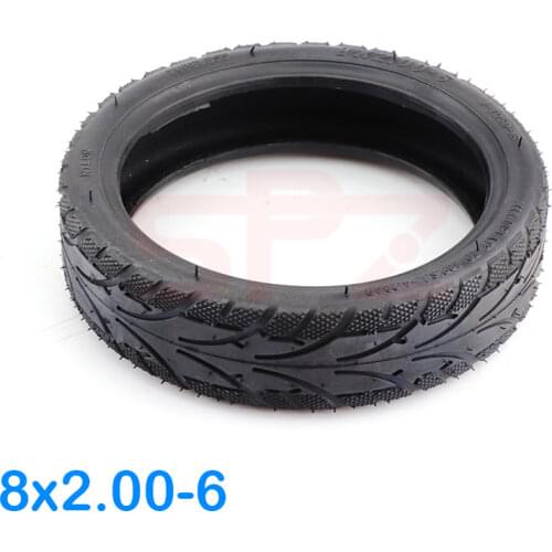 8x2.00-6 thick wear-resistant tubeless tyre suitable for mini bicycle electric wheelchair motor accessories