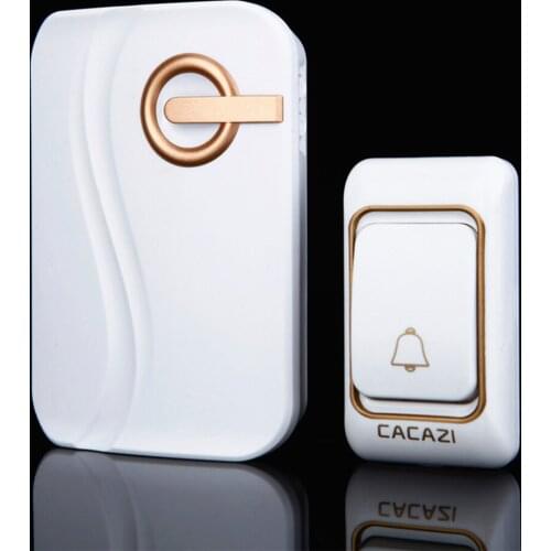 Battery-powered Wireless Doorbell Button Door Chime with 36 Songs 4 Adjustable