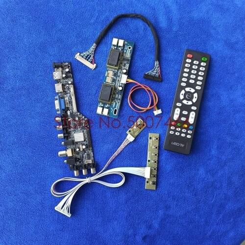 Signal digital DVB 4CCFL fit A190EN02/M190EG01/M190EG02 1280*1024 display LCD controller board kit 30 Pin LVDS USB VGA AV