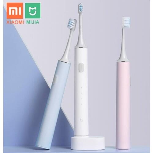 XIAOMI MIJIA T500 T300 Electric Toothbrush Smart Sonic Brush Ultrasonic Whitening Teeth vibrator Wireless Oral Hygiene Cleaner