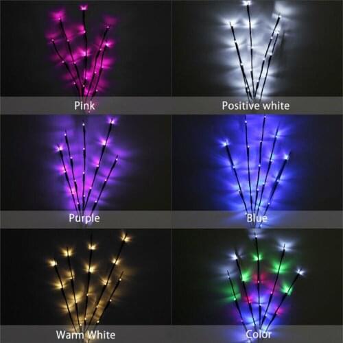 Led Willow Branch Lamp Floral Lights 20 Bulbs Home Christmas Party Garden Decor Party Decoration