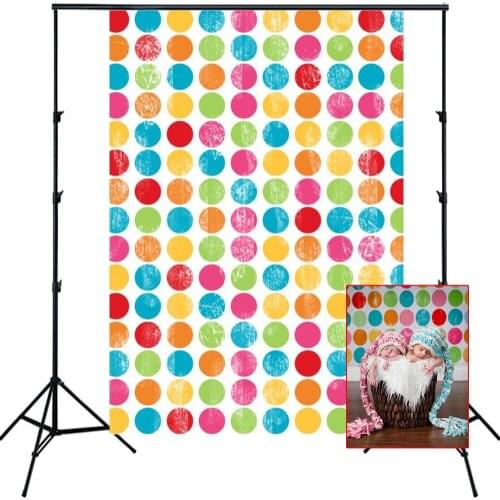 HUAYI Photography Backdrop Polka Dots Photo Booth Background Customize Newborns Child Birthday Studio Backdrop Z-18