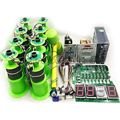 DIY Hitting Frog/mouse Arcade Coin Operated Game Machine full kit with Motherboard, 8 hitting heads, Hammer for Kids